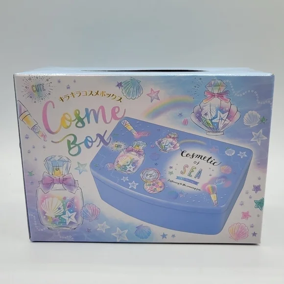 Qlia Cosmetic of Sea Beauty Blue cosmetic jewelry Box - Picture 8 of 10